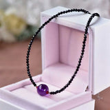 Spinel Amethyst Beads 18in Necklace 7 Chakras Healing All Saints' Chakra