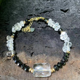 Natural Spinel Bracelet Stone Irregular Jewelry Beads for Women