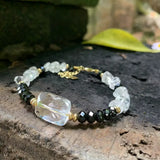 Natural Spinel Bracelet Stone Irregular Jewelry Beads for Women