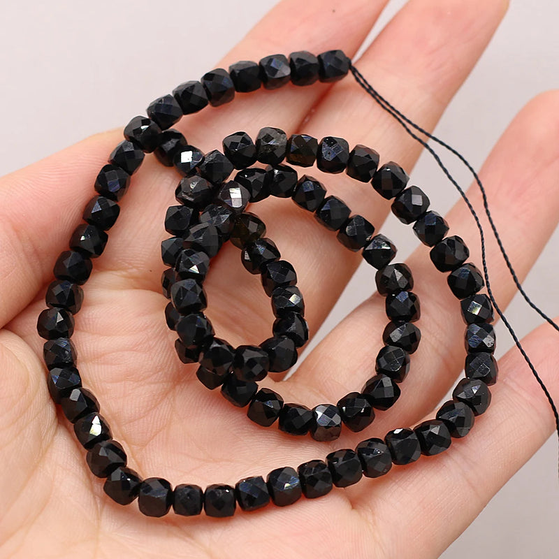 Spinel Stone Beads Faceted Square 4mm Strands