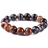 Striped Agate Bracelet for Men & Women Single Circle Lucky Transfer Bracelet