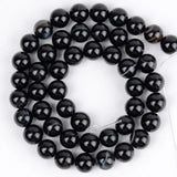 Natural Striped Agates Stone Beads Round Loose Spacer Beads For Jewelry Making
