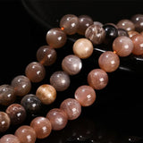 Round Natural Sunstone Spacer Bead for Jewelry Making