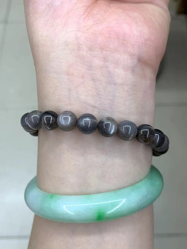 Sunstone Moonstone Beads Bracelet Round Spacer Gems Charm