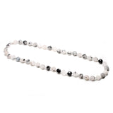 Tourmalinated Quartz Healing Necklace S925 Buckle