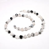 Tourmalinated Quartz Healing Necklace S925 Buckle