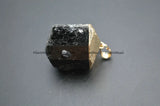 Natural Tourmaline Boulder Stone Pendant for Necklace Making