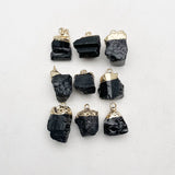 Tourmaline Gravel Crystal Gem Healing Reiki Stone Pendant Necklace