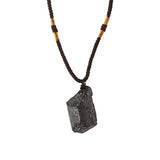 Natural Tourmaline Reiki Bead Pendant Raw Chakra Healing Stone Jewelry