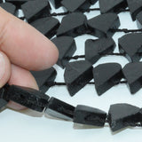 Natural Tourmaline Rough Cutting Flat Drop Beads 10-15mm 4-5mm