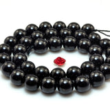 Natural Tourmaline Smooth Round Beads Gemstones Semi Precious Stones Bracelet