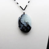 Jade Abacus Pendant Necklace Hand-Carved Wealth Amulet Gift
