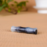 Natural Jade Bamboo Pendant Necklace Carved Charm Jewelry Gift