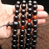 Natural Wood Rosary Buddhist 12mm108 Beads Wooden Bracelet