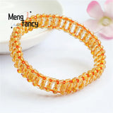 Blond Hair Crystal Beads Bracelet - Charm Men Women Jewelry