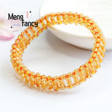 Blond Hair Crystal Beads Bracelet - Charm Men Women Jewelry