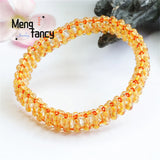 Blond Hair Crystal Beads Bracelet - Charm Men Women Jewelry