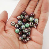 Bloodstone Ceramic Beads 6/8/10/12MM Round Chinese Porcelain Loose DIY Jewelry