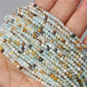 Natural Amazonite Jasper Stone Beads for Jewelry Making
