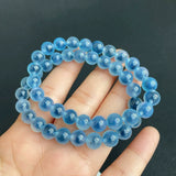 Natural Agate Clear Round Beads Bracelet 8mm 10mm 12mm AAAAA