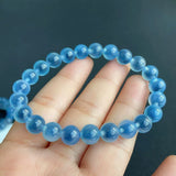 Natural Agate Clear Round Beads Bracelet 8mm 10mm 12mm AAAAA