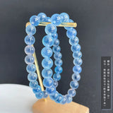 Natural Agate Clear Round Beads Bracelet 8mm 10mm 12mm AAAAA