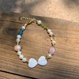 Natural Amazonite Stone Bracelet Jewelry