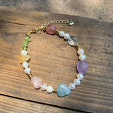 Natural Amazonite Bracelet Irregular Stone Jewelry