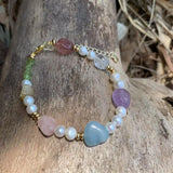 Natural Amazonite Bracelet Irregular Stone Jewelry