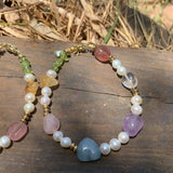 Natural Amazonite Bracelet Irregular Stone Jewelry