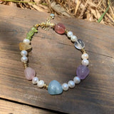 Natural Amazonite Bracelet Irregular Stone Jewelry