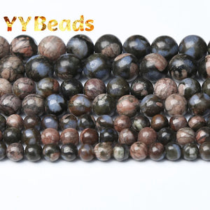 Glaucophane Stone Beads 6mm 8mm 10mm Smooth Beads DIY Charm Accessories