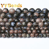 Glaucophane Stone Beads 6mm 8mm 10mm Smooth Beads DIY Charm Accessories