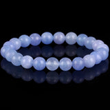 Angelite Jades Stone Bracelet Bead Jewelry for Men Women