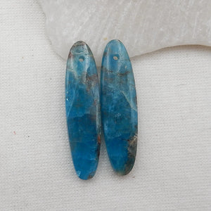 Apatite Crystal Gemstone Earring 32x9x6mm