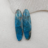 Apatite Crystal Gemstone Earring 32x9x6mm
