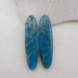 Apatite Crystal Gemstone Earring 32x9x6mm