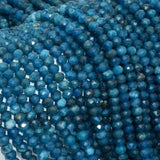 Natural Apatite Faceted Rondelle Beads 4.8mm - 3mm Thickness