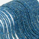Natural Apatite Faceted Round Beads 3mm,4mm, Old Mine Material