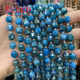 Apatite Faceted Stone Beads 8mm DIY Jewelry Making
