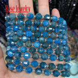 Apatite Faceted Stone Beads 8mm DIY Jewelry Making