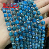 Apatite Faceted Stone Beads 8mm DIY Jewelry Making