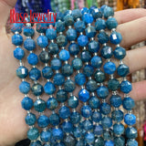Apatite Faceted Stone Beads 8mm DIY Jewelry Making