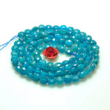 Natural Apatite Micro Faceted Coin Beads Gemstone Bracelet Necklace