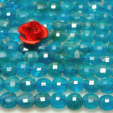 Natural Apatite Micro Faceted Coin Beads Gemstone Bracelet Necklace