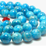 Apatite Smooth Round Beads Gemstone Bracelet Necklace DIY Jewelry