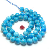 Apatite Smooth Round Beads Gemstone Bracelet Necklace DIY Jewelry
