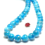 Apatite Smooth Round Beads Gemstone Bracelet Necklace DIY Jewelry