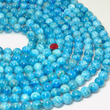Apatite Smooth Round Beads Gemstone Bracelet Necklace DIY Jewelry