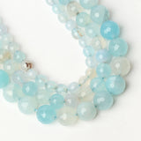 Aquamarine Agates Stone Beads for Jewelry Making DIY Bracelet Necklace 6/8/10MM